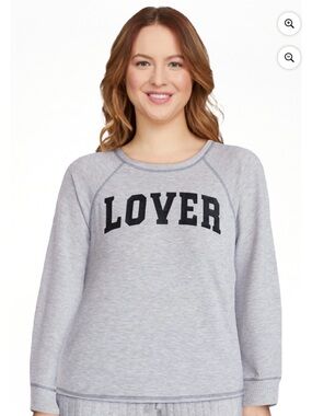 💜Joyspun Women's Cozy Lounge Collection Long sleeve Knit Top Size:Large